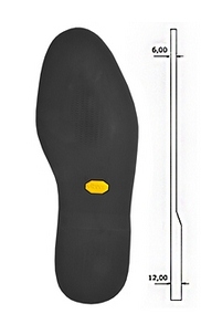 Vibram 2303 Deck Unit Black - Shoe Repair Materials/Units & Full Soles