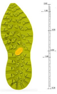 1474 Vibram Trainer Zegama Sole Unit Lime Green (Pair) - Shoe Repair Materials/Units & Full Soles