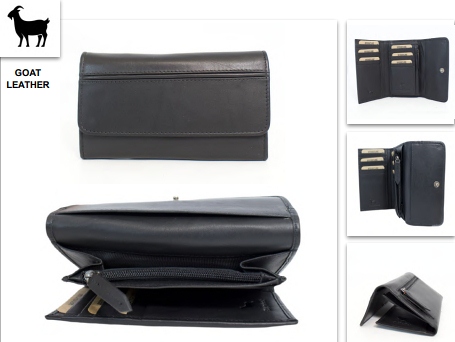 ******JBPS 201 Purse Leather Goats Skin - Leather Goods & Bags/Purses
