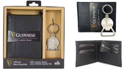 *******GS03 Guinness Leather Wallet & Bottle Opener RIFD Protected - Leather Goods & Bags/Wallets & Small Leather Goods