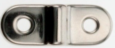 SUITCASE HANDLE PLATE RAISED NICKEL PLATED - Fittings/Handles
