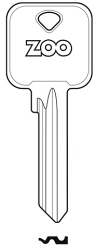 Hook 1557 GC163 - V6KB GENUINE CYLINDER ZOO BLANK - Keys/Cylinder Keys - Genuine