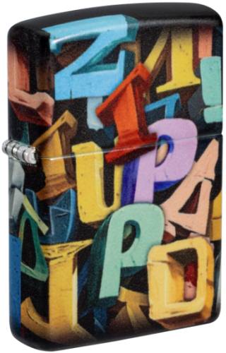Zippo 46608 Abstract Letters Design 60007394