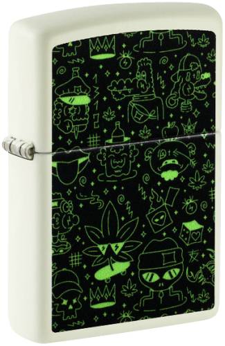 Zippo 46649 Cannabis Doodle Design 60007390