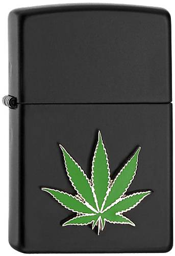 Zippo 2008025 Cannabis Leaf Emblem