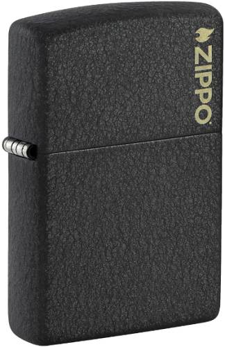 Zippo 236ZL Classic Black Crackle Zippo Logo 60007448