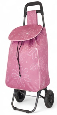 **********JBST 06 Pink Floral Shopping Trolley - Leather Goods & Bags/Shopping Trolleys