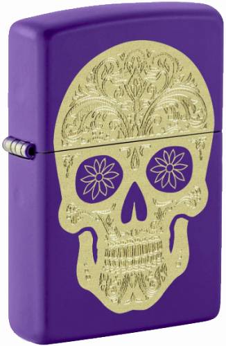 Zippo 60007931 47377-000002 Golden Sugar Skull Design