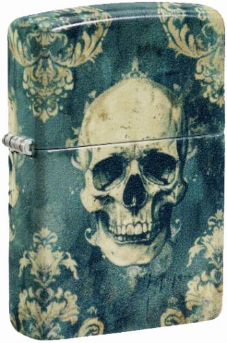 Zippo 60007834 47322-000002 Skull Tapestry Design