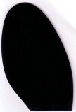Resin 1/2 Soles Size 3 3.5mm Ladies Black (10pair)