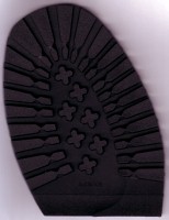 PVC Axeman Mens 1/2 soles Black. (5pair) - Shoe Repair Materials/Soles