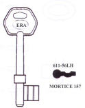 Hook 5070...Era Mortice LH ..jma = 607/2 L392 - Keys/Mortice Keys