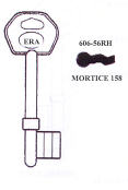 Hook 5071...Era Mortice RH...jma = 611-01 HD B608/1 L393 - Keys/Mortice Keys