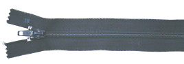 Nylon No6 6mm Closed End Zip Black CNC56C