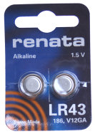 Batteries LR43 (single)