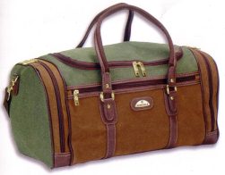 AD-02 Green Brown Holdall - Leather Goods & Bags/Holdalls & Bags