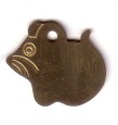 Brass Mouse Pet Tags (pack 10)