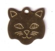 Brass Cat Pet Tags - Engravable & Gifts/Pet Tags