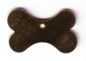 Pet Tags Bone Brass KRA035 - Engravable & Gifts/Pet Tags