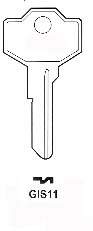 Giussani GIS11 Hook 1702 - Keys/Cylinder Keys- General