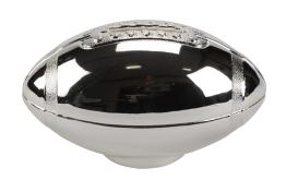 R9307 Rugby Ball Money Bank Silver Plated