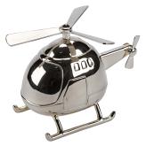R9301 Helicopter Money Bank Silver Plated - Engravable & Gifts/Childrens Gifts