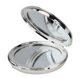 R9660 Hand Bag Compact Mirror Silver Plated - Engravable & Gifts/Gifts